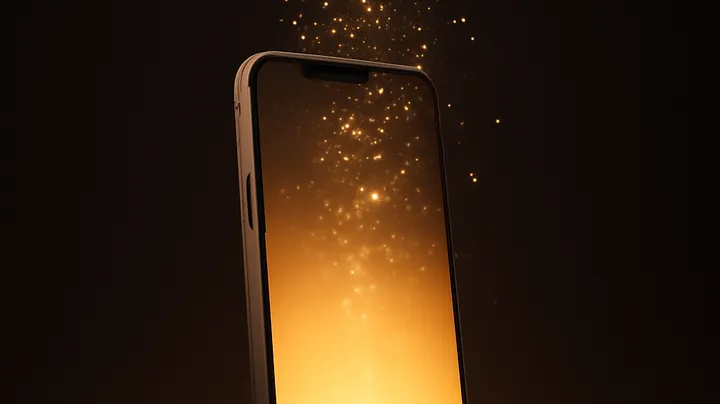 9444 BAT COM Modern phone with glowing screen